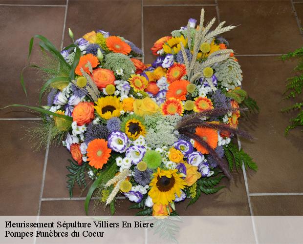 Fleurissement Sépulture villiers-en-biere-77190 Pompes Funèbres du Coeur
